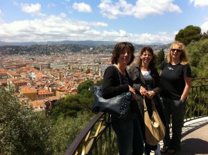 Nathalie, Carola en Sandra in Nice
